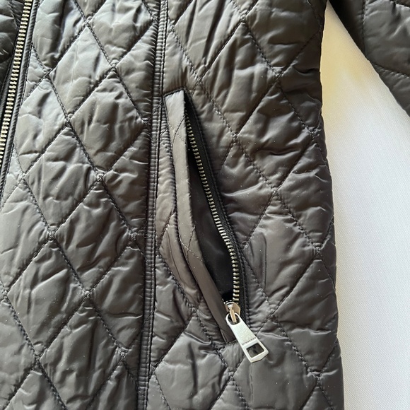 BURBERRY BRIT Quilted Jacket Nova Check Lining Black Size L - Picture 14 of 16